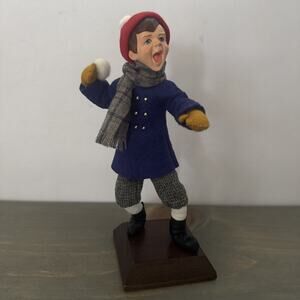 SIMPICH “Snowball Boy” Throwing Snowball- Vintage Character Doll Colorado